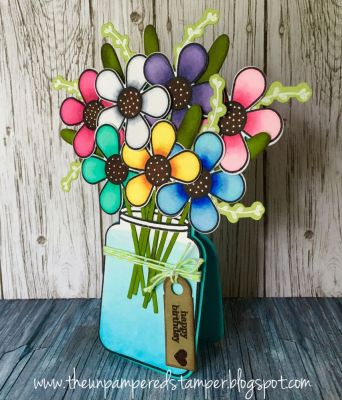 Happy Birthday Bouquet
Flowerpower2fill, Flower Power Dies, Box Card Die Set, Sizzix Flowers & Vase Stamps & Dies, Sizzix Jar Stamps & Dies, Sizzix Tags & Words Stamps & Dies
Keywords: boxcarddies