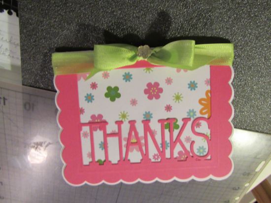 Thanks card
