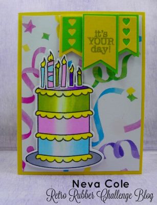 Front of card
Colored with Chameleon pens
