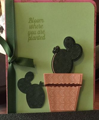Re-do
I took the other card apart and re did it. It looks more finished to me now. 
