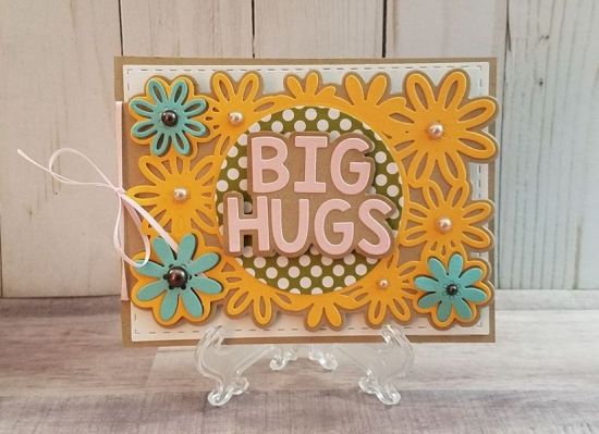Keywords: April Kit Club 2018, Sizzix Card Flower & Circle Drop-ins