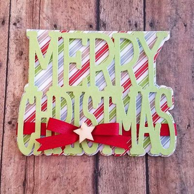Keywords: Sizzix Card, Merry Christmas Set