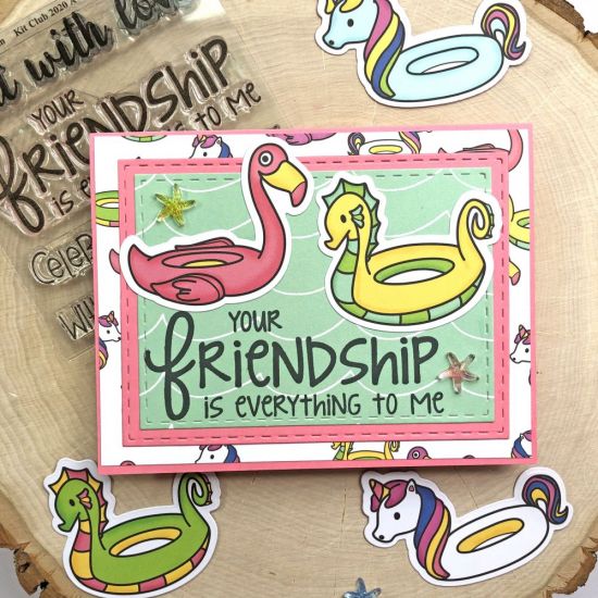 Friendship
Keywords: stitched rectangle dies