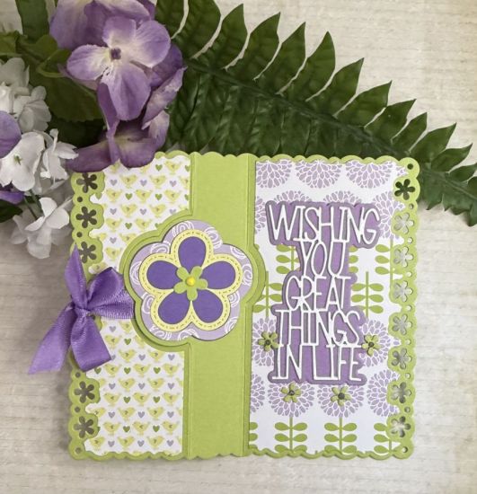 Flower Edge Flip-it Card A2
