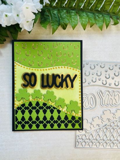 Happy St Patrick’s Day A2 Tri-Background Die Set
