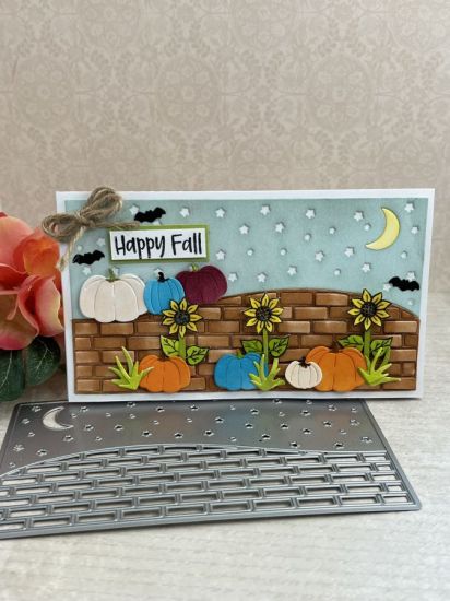 Night Mini Slimline double background die
