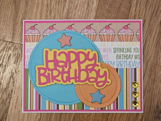 Keywords: April Card Kit 2024, Happy Birthday, Birthday, Circles, Stitched Circles, Stitch only Circles
