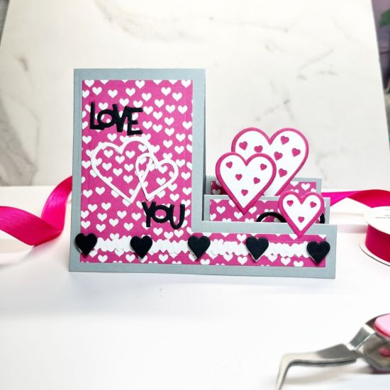 Keywords: Heart step up A2 card die