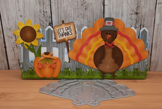 Tom Turkey fold it
Keywords: PicketFenceFoldit Tom turkey fence sign pumpkin sunflower