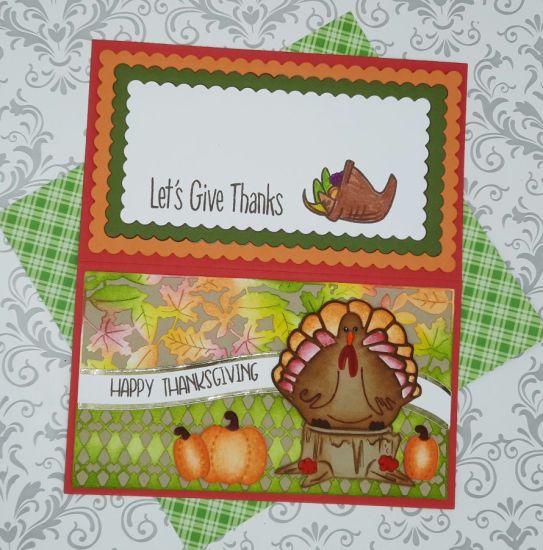 Fall Mini Slimline Double Background
Keywords: Leaves turkey stump pumpkins fall