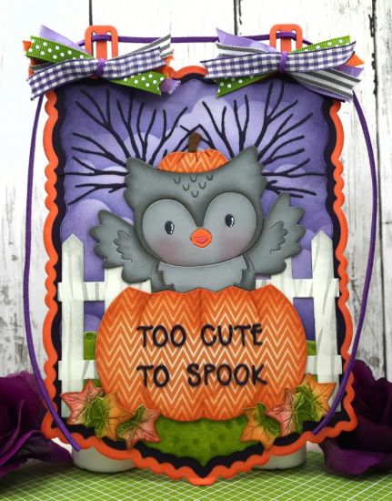 Pumpkin Owl fold it
Keywords: BannerDies Halloween owl pumpkin tree clouds PicketfenceFoldit leaves