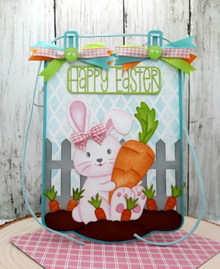Bunny & Carrot fold it
Keywords: Easter bunny BannerDies PicketFenceFoldit