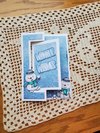 Snowball fun 5x7 flip it 
Keywords: Snowmen. Flip it.