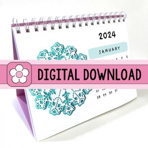2024 Monthly CARD Calendar DIGITAL DOWNLOAD