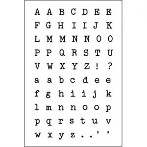 alphabet4typewriter Clear Stamp Set