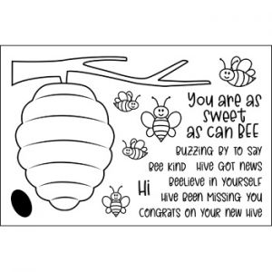 bumblebees2stamp Clear Stamp Set