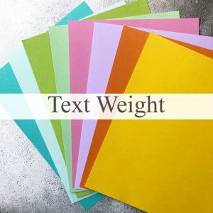 Text Weight Multi Colored Paper Pack - Pastels