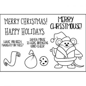 Christmasmouse2stamp Clear Stamp Set