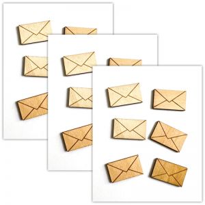 For You Wood Envelopes (3 Packs)