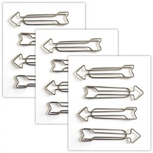 Just a Note Silver Arrow Clips (3 Packs)