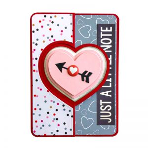 Mini A1 Heart Flip-it Interactive Card Die Set