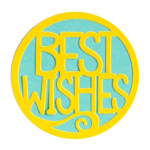 Best Wishes Circle Die Set