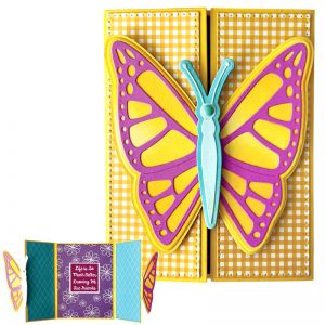 Butterfly Gate Fold A2 Card Die Set