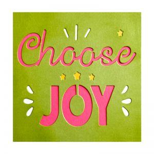 Choose Joy Card Front Die Set