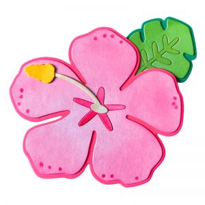 Hibiscus A2 Shaped Card Fold-it Die Set