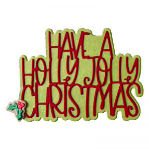 Holly Jolly Christmas Word Die Set