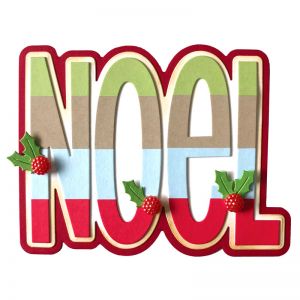 Noel A2 Shaped Card Fold-it Die Set