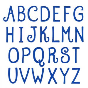 Quirky Uppercase Alphabet Die Set