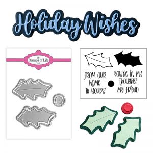 Holiday Wishes Clear Stamp Set and Dies Bundle