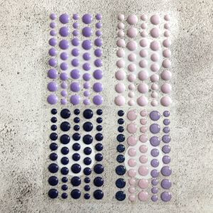 Purple Epoxy Dots (4 Packs)