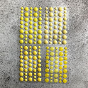 Yellow Epoxy Dots (4 Packs)
