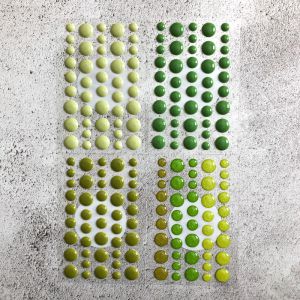 Green Epoxy Dots (4 Packs)