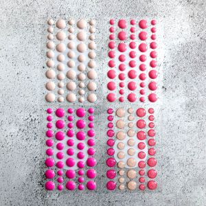 Pink Epoxy Dots (4 Packs)