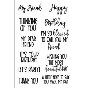 friendphrases4HSN Clear Stamp Set