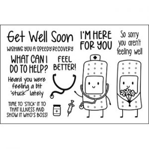 Get Well Bandages Clear Stamp Set
