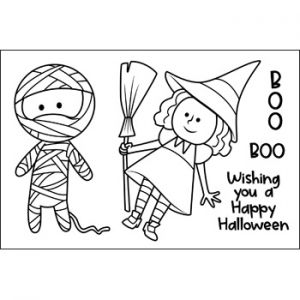 HalloweenKids4TSOL Clear Stamp Set