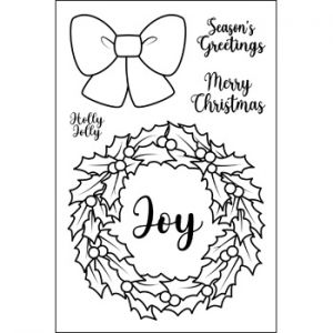 Hollywreath2stamp Clear Stamp Set