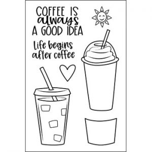icedcoffee2stamp Clear Stamp Set