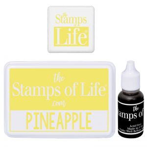 Pineapple Ink Pads and Refill Set