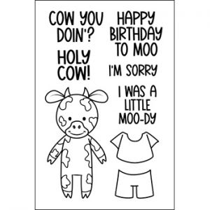 Little Peeps Cow Clear Stamp Set