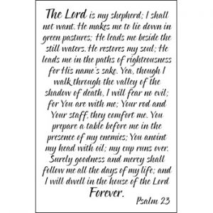 Psalm 23 Clear Stamp Set