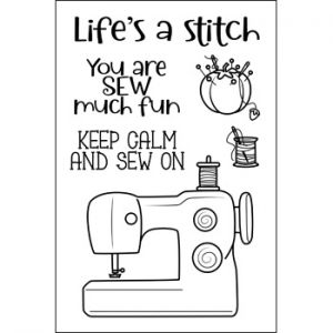 sewingmachine2stamp Clear Stamp Set