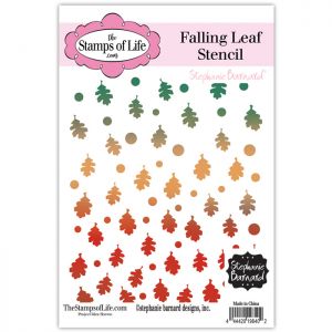 Falling Leaf Stencil