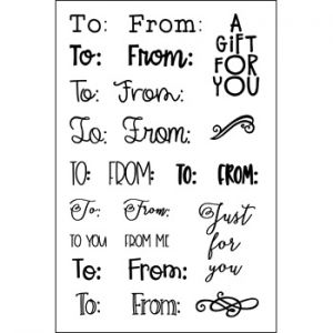 tofrom4HSNtags Clear Stamp Set