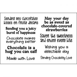 words4chocolatestrawberries Clear Stamp Set