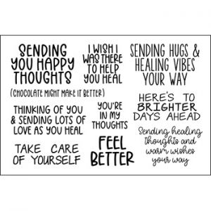 Words for Get Well Clear Stamp Set